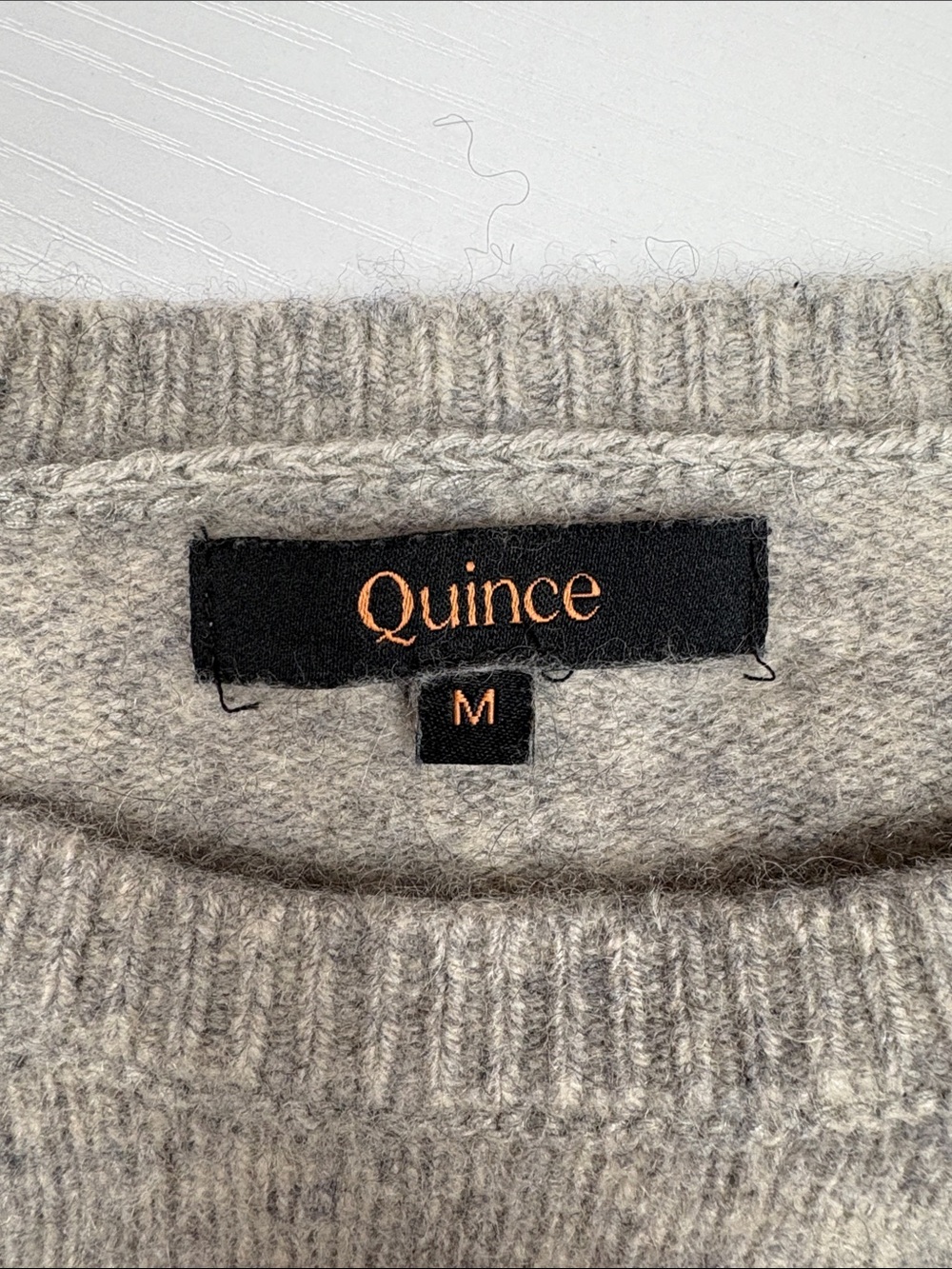 Quince 100% Yak Wool Crewneck Pullover Sweater Minimalist Heather Grey Medium - Picture 8 of 10
